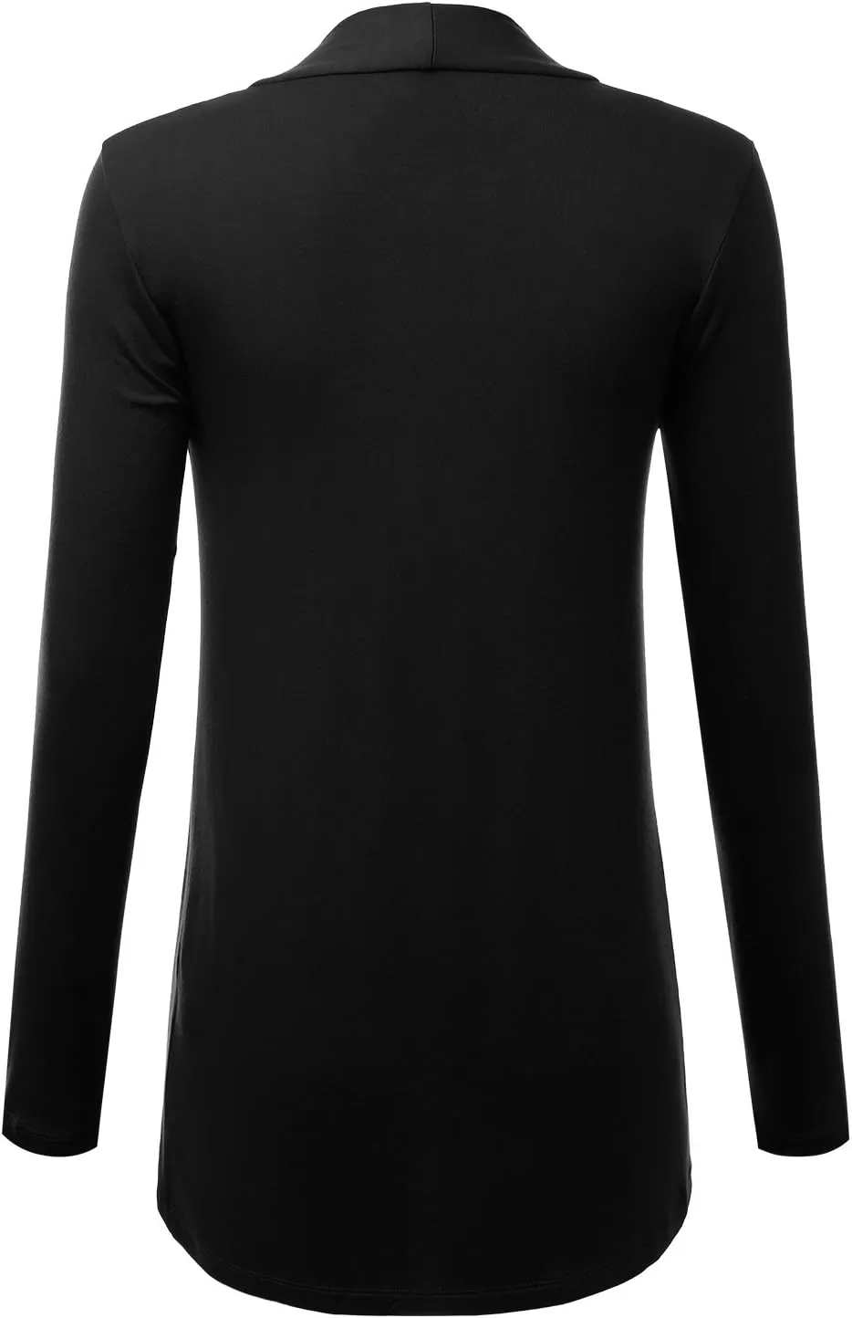 LALABEE Women's Draped Open-Front Long Sleeve Light Weight Cardigan (S~3XL)