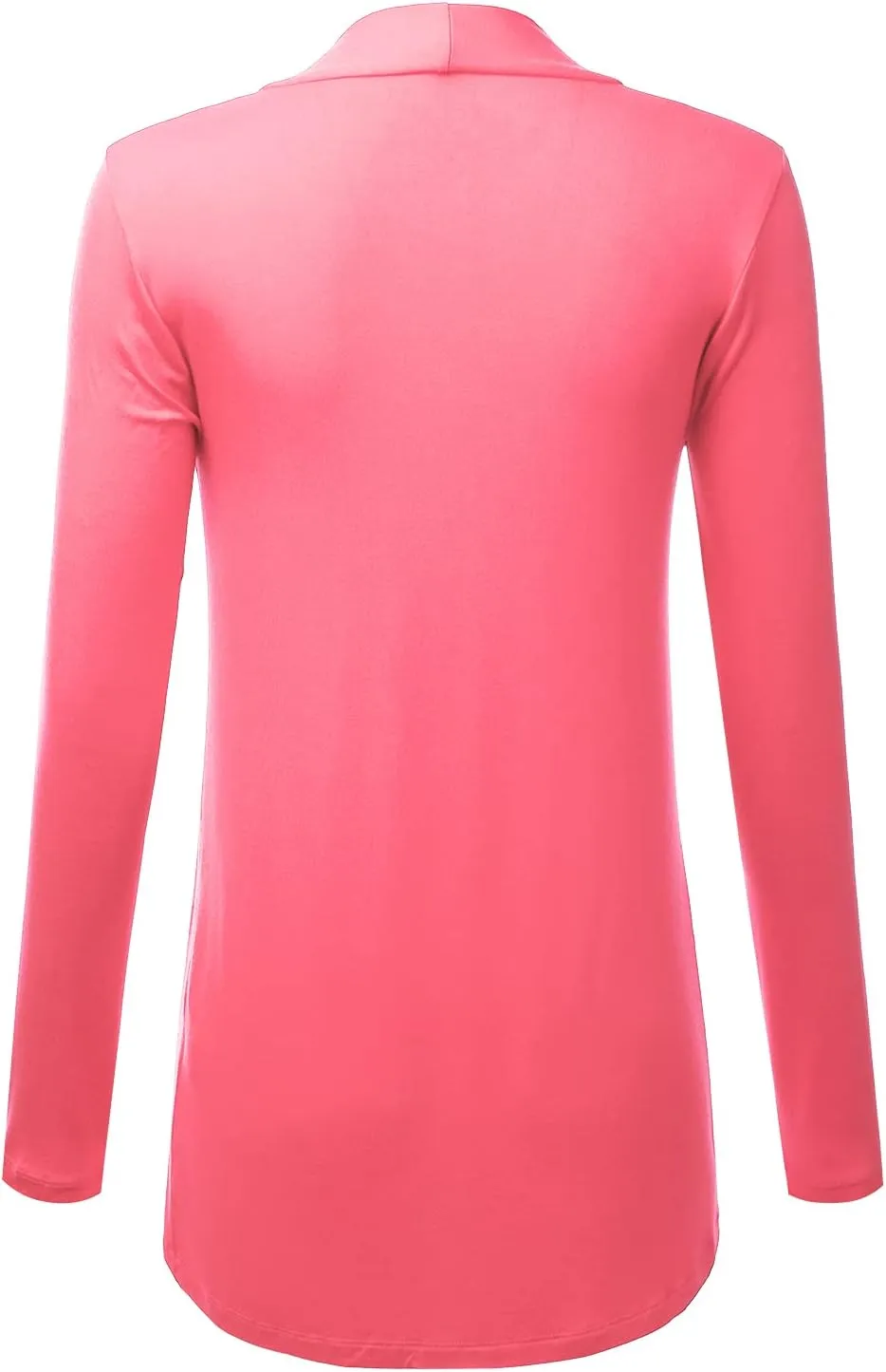 LALABEE Women's Draped Open-Front Long Sleeve Light Weight Cardigan (S~3XL)