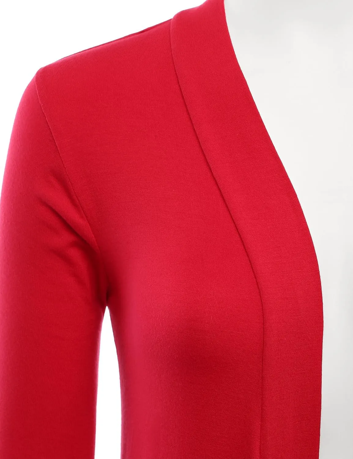 LALABEE Women's Draped Open-Front Long Sleeve Light Weight Cardigan (S~3XL)