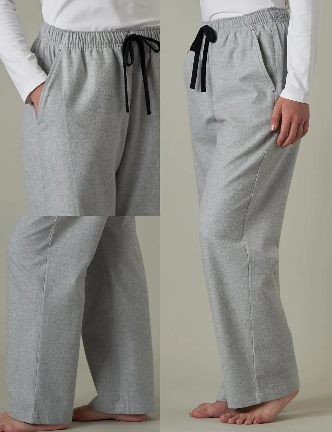 LAPASA Women's Pajama Pants, Comfy Lounge Sleep PJ Pants with Drawstring and Pockets L74 Flannel / L109 Fleece