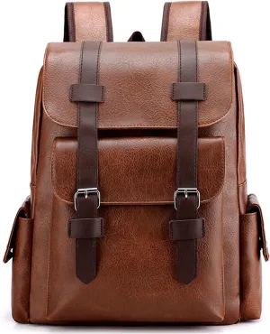Laptop Backpack for Men Light Brown Large Travel Work Backpack Teacher Business Back Pack