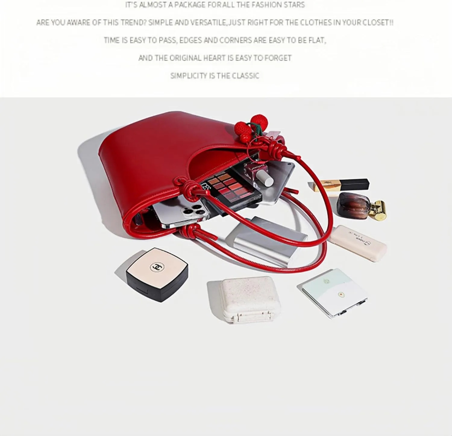 Leather Bucket Bag for Women, Large Capacity Vegetable Basket Shoulder Bag Fashionable Handbag Underarm Purse