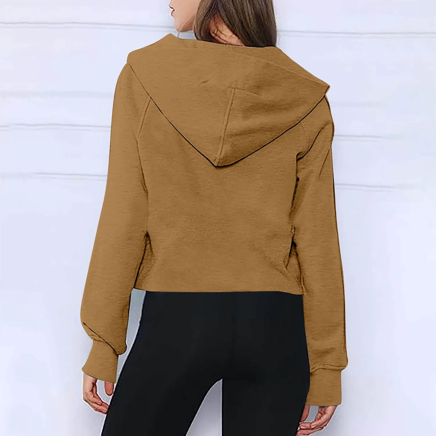 Lenago Scuba Dupes Sweatshirt Quarter Zip Pullover Sweaters Long Sleeve Fleece Half Zip Cropped Hoodies Fall Winter Outfits