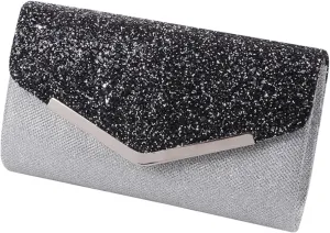 LIFKOME Elegant Rhinestone Crossbody Bag Evening Bag Chain Women's Clutch Purse for Wedding Evening Events