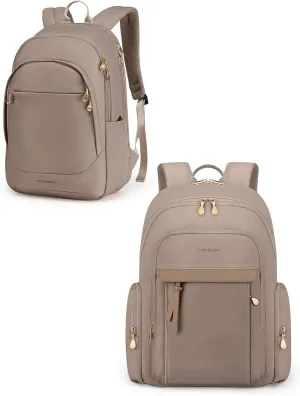 LIGHT FLIGHT Laptop Backpack for Women, 15.6 Inch Work Bag Business Backpack