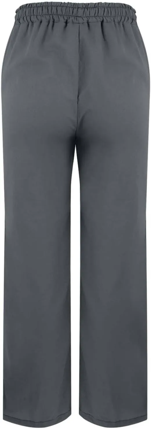 Linen Capris Pants for Women 2025 Summer High Waist Elastic Straight Leg Trousers Casual Beach Loose Fit Lounge Wear