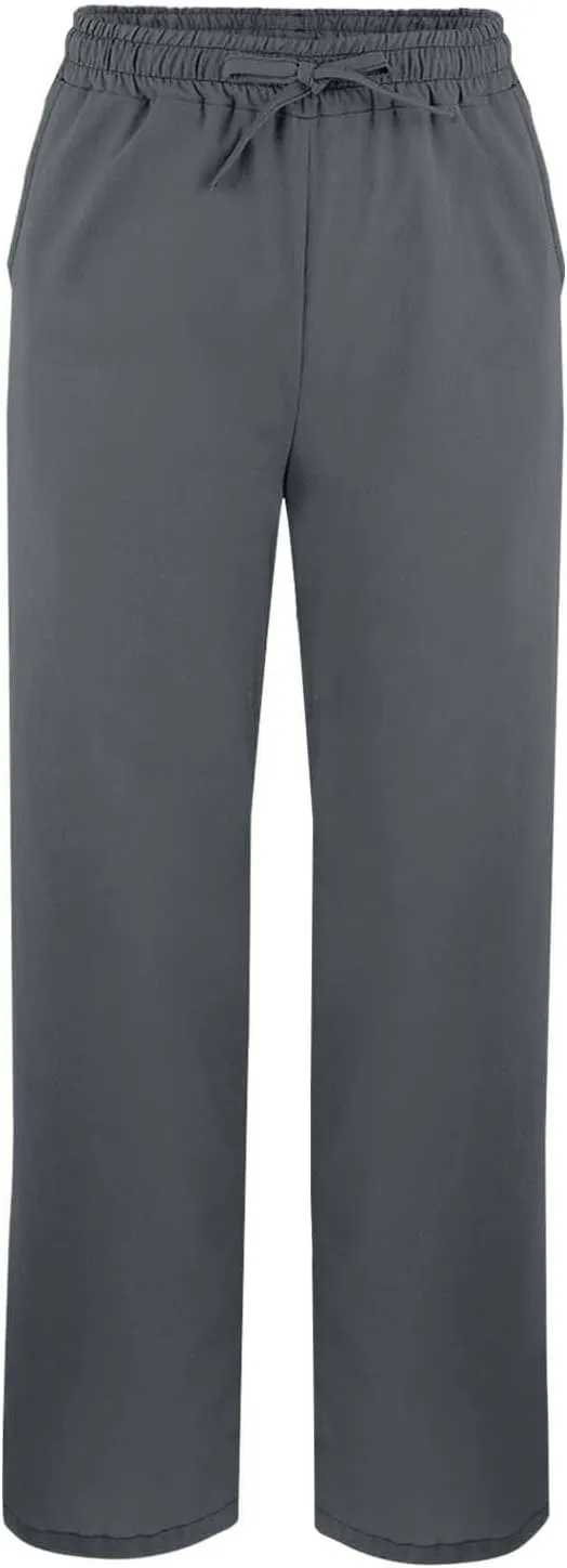 Linen Capris Pants for Women 2025 Summer High Waist Elastic Straight Leg Trousers Casual Beach Loose Fit Lounge Wear