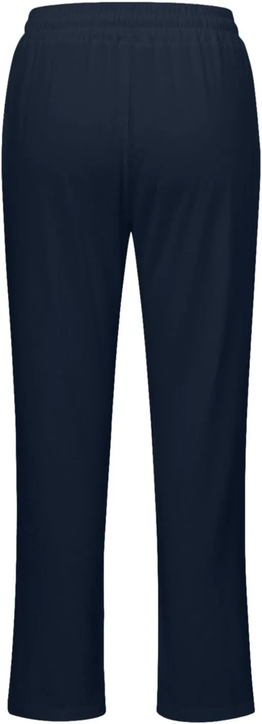 Lmdudan 2025 Women's Cotton Linen Pants Summer High Waisted Palazzo Pants Wide Leg Drawstring Elastic Waist Loose Trousers