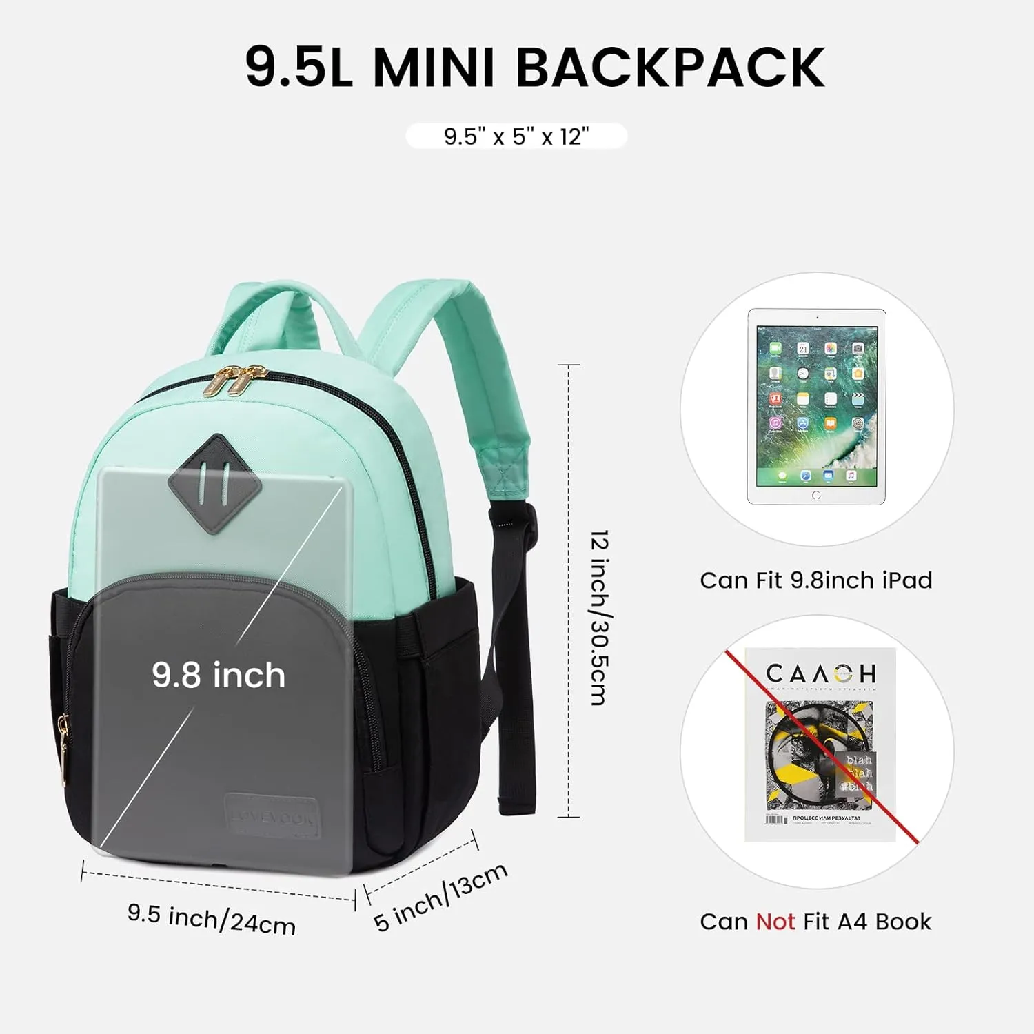 LOVEVOOK Mini Backpack for Women Light Weight Small Waterproof Backpack Purses Daily Backpack
