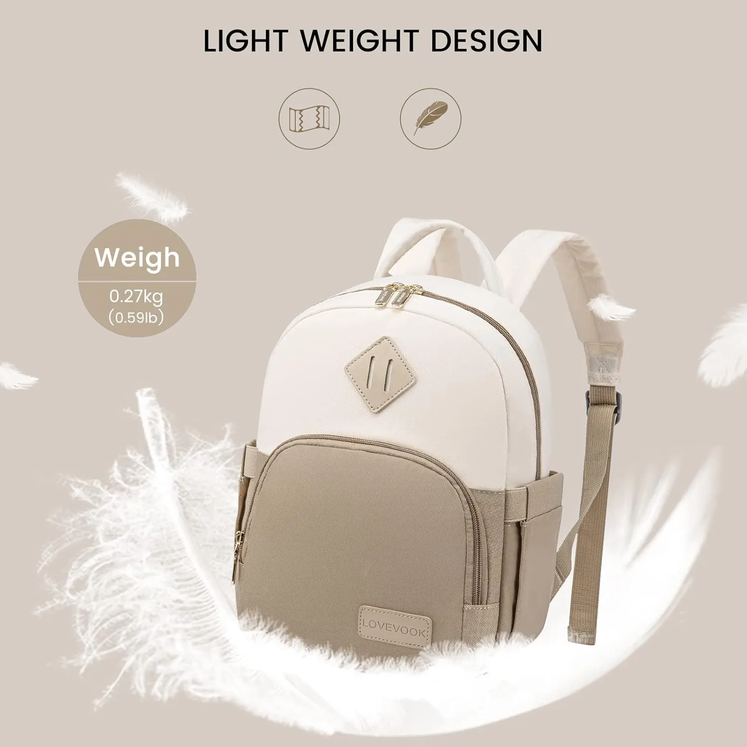 LOVEVOOK Mini Backpack for Women Light Weight Small Waterproof Backpack Purses Daily Backpack
