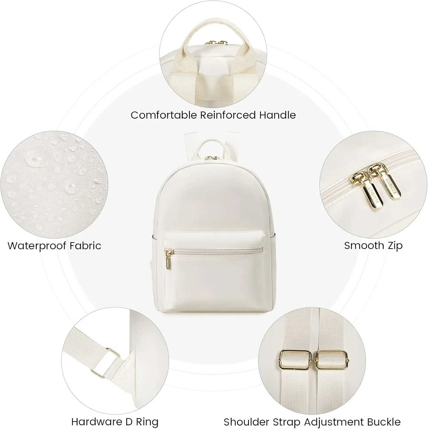 LOVEVOOK Mini Backpack for Women Light Weight Small Waterproof Backpack Purses Daily Backpack