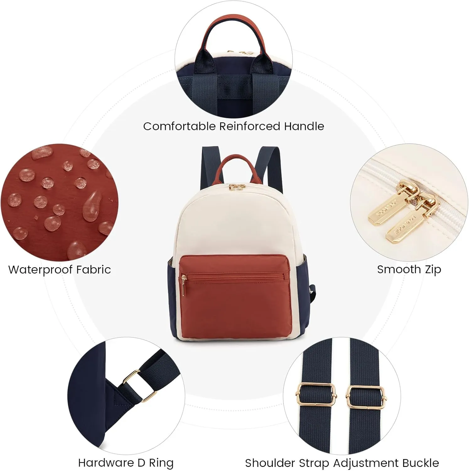 LOVEVOOK Mini Backpack for Women Light Weight Small Waterproof Backpack Purses Daily Backpack