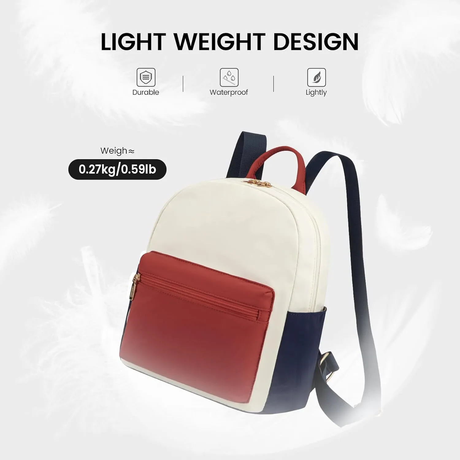 LOVEVOOK Mini Backpack for Women Light Weight Small Waterproof Backpack Purses Daily Backpack