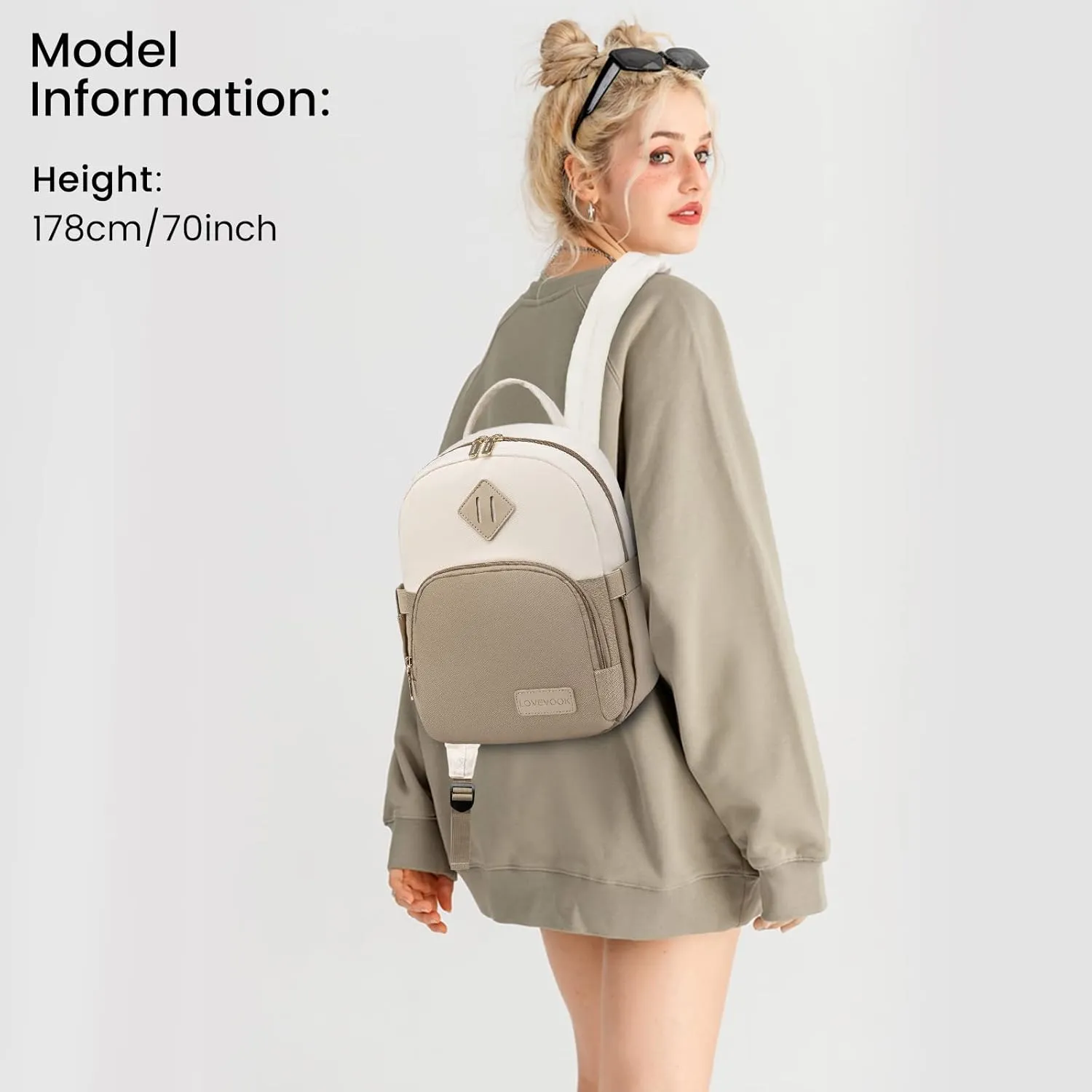 LOVEVOOK Mini Backpack for Women Light Weight Small Waterproof Backpack Purses Daily Backpack