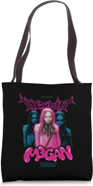 M3GAN Shes More Than A Toy Neon Gothic Style Tote Bag