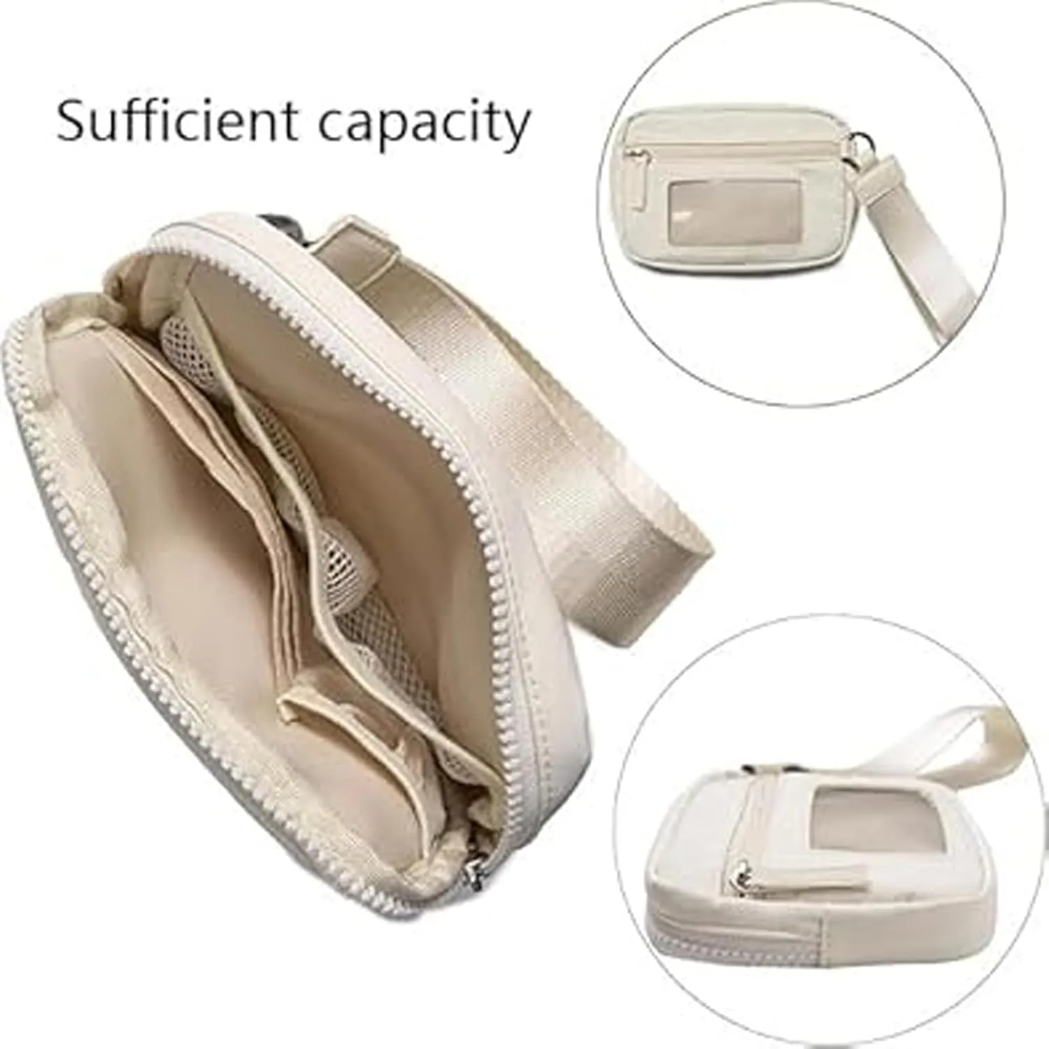 Maperiodrvel Wristlet Wallet,Convely Essential Wristlet,Women Small Wallets With 3 Zipper Purse,Waterproof