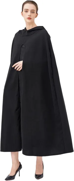 Medieval Cloak Renaissance Cloak with Hood Vintage Adult Cape Cosplay Robe Halloween Costume