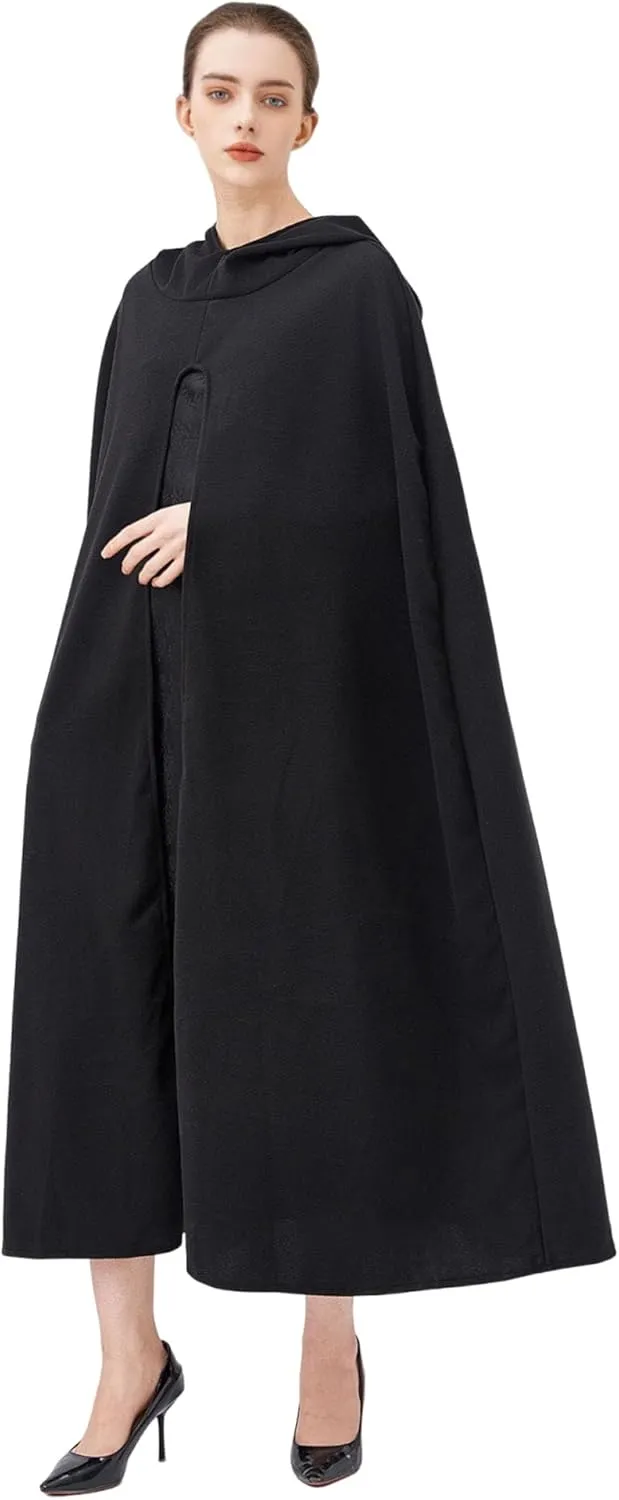 Medieval Cloak Renaissance Cloak with Hood Vintage Adult Cape Cosplay Robe Halloween Costume