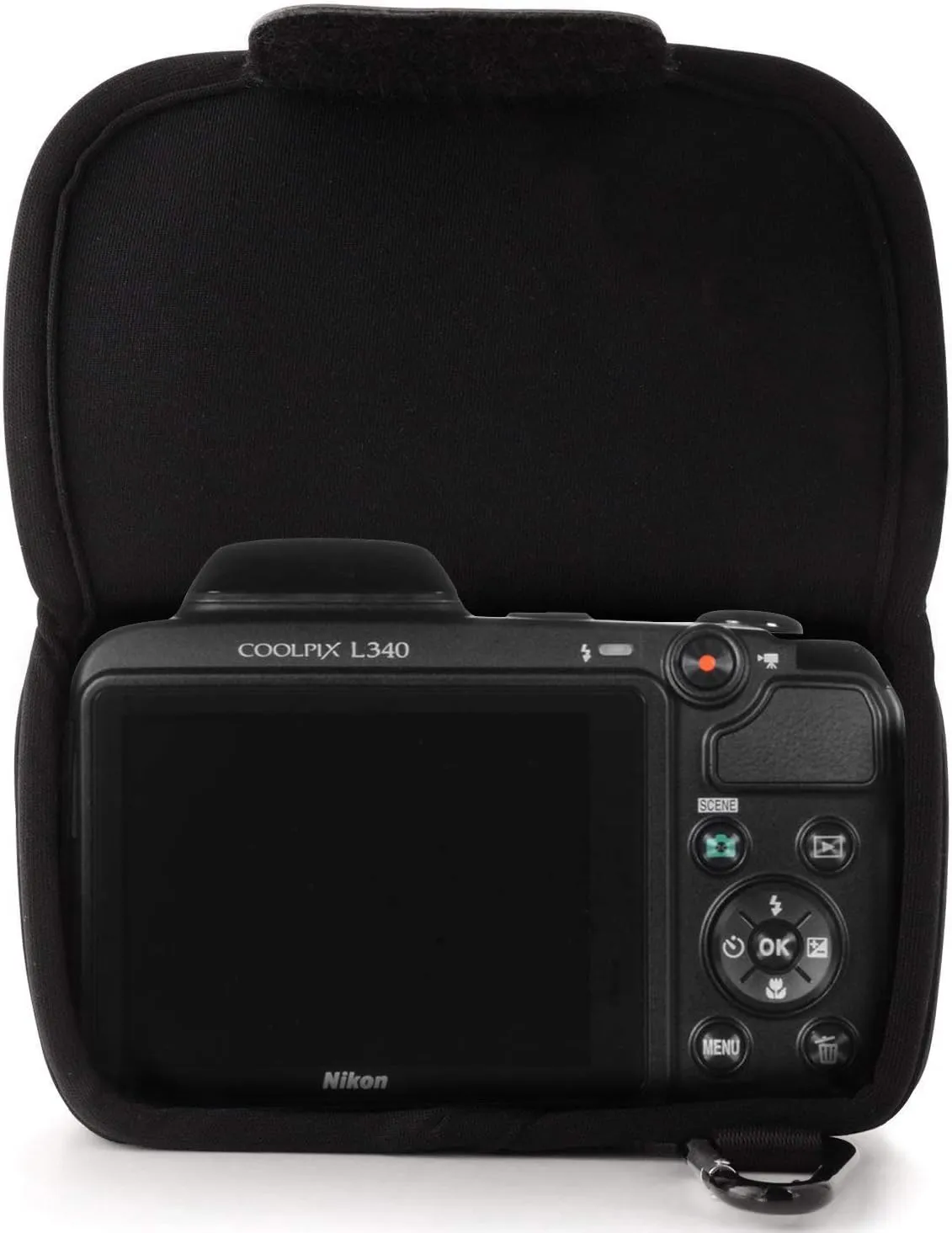 MegaGear MG784 Ultra Light Neoprene Camera Case Compatible with Nikon Coolpix L340 - Black