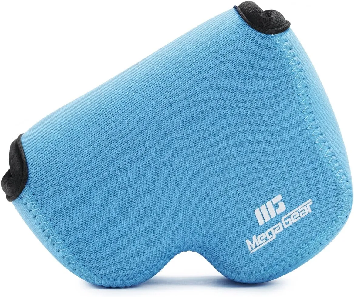 MegaGear Nikon Coolpix L840 Ultra Light Neoprene Camera Case, with Carabiner - Blue - MG811