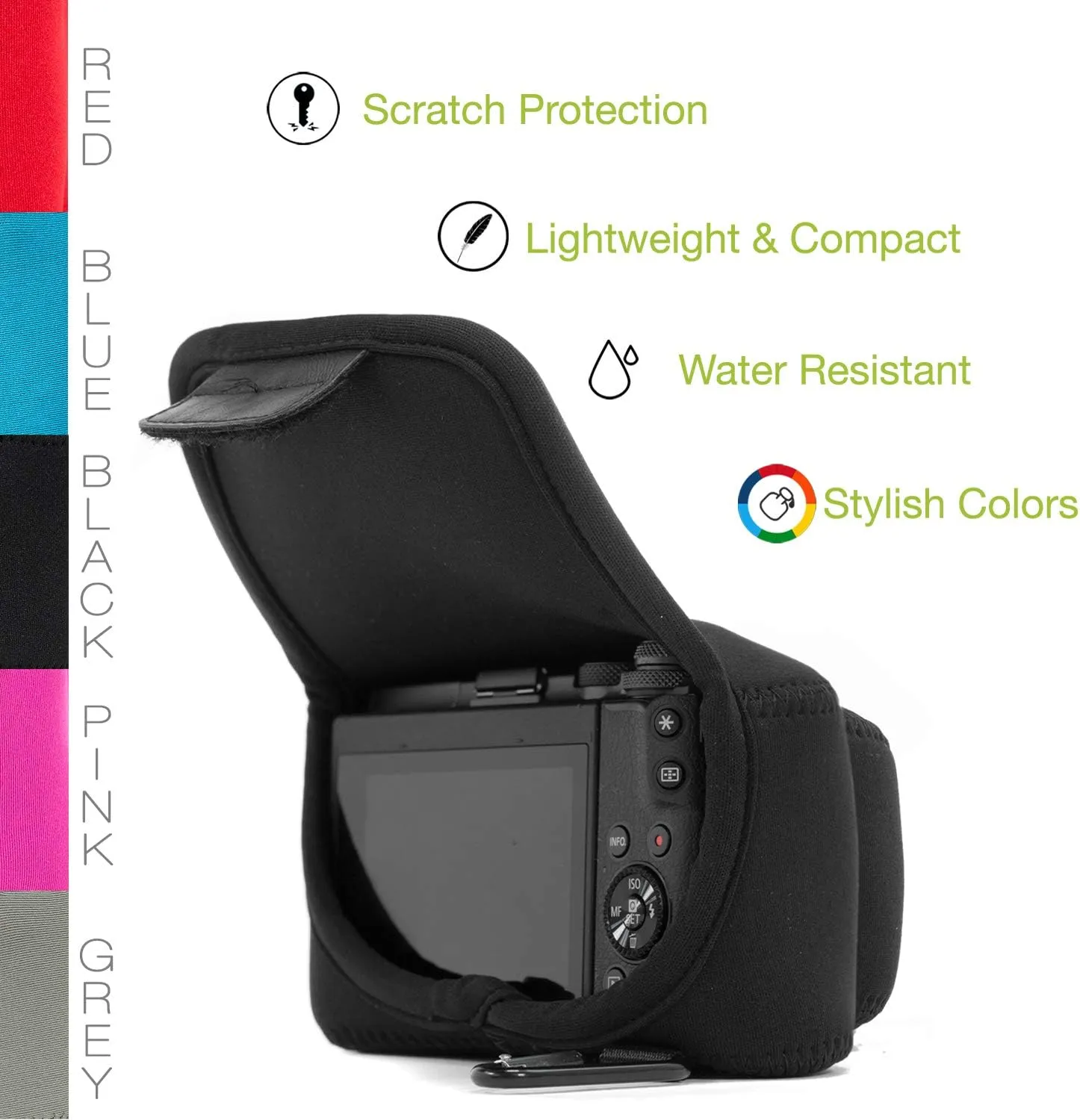 MegaGear Ultra Light Neoprene Camera Case Compatible with Canon EOS M6