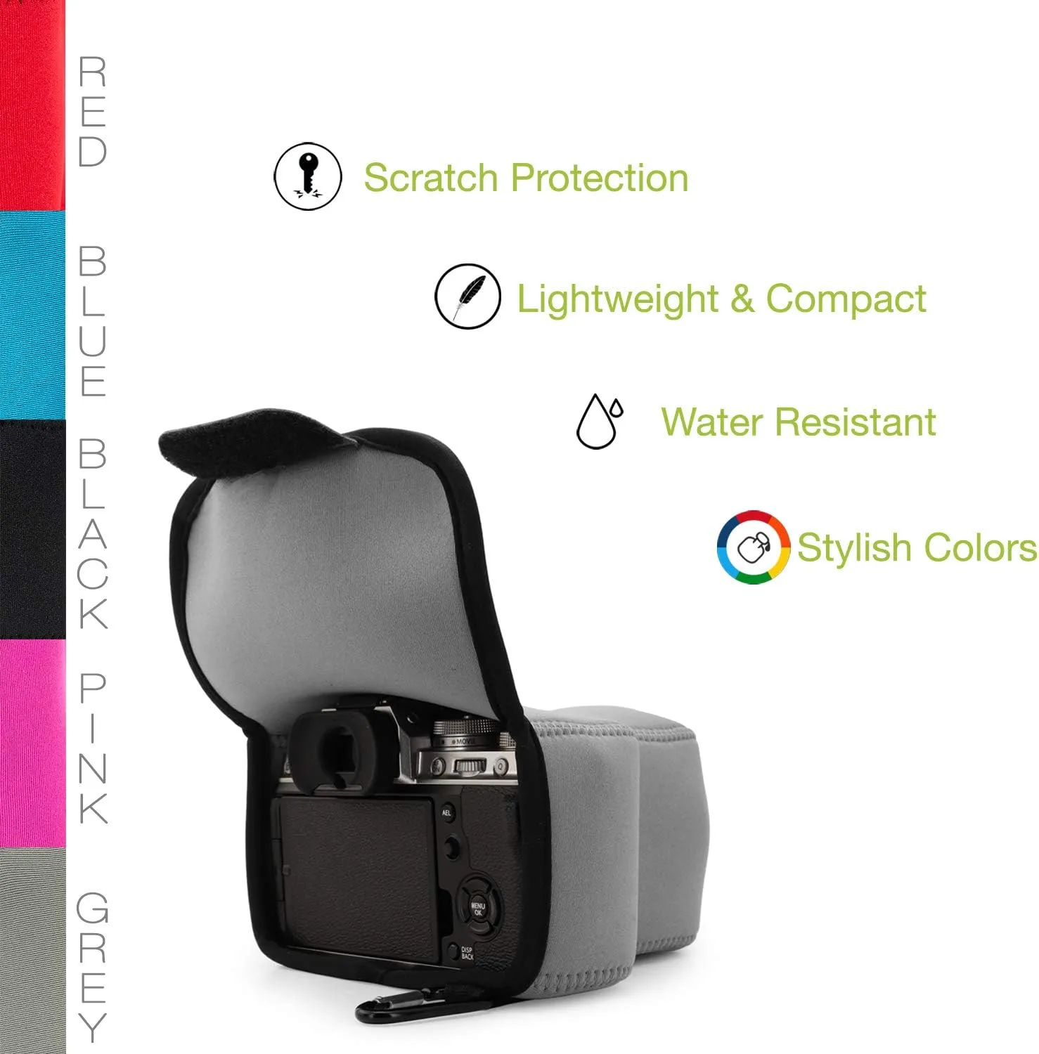 MegaGear Ultra Light Neoprene Camera Case compatible with Fujifilm X-T4 (XF16-80mm)