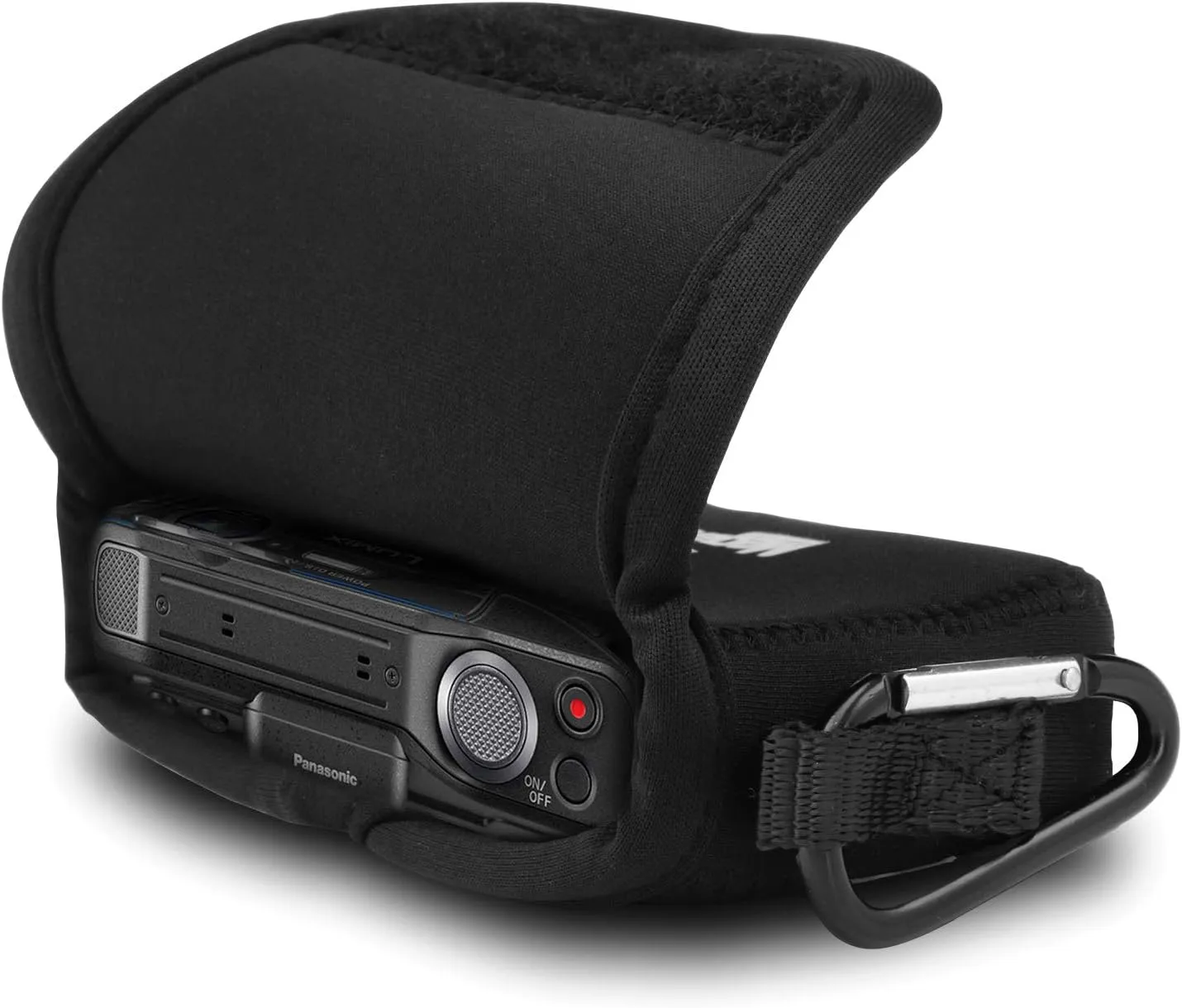 MegaGear Ultra Light Neoprene Camera Case Compatible with Panasonic Lumix DMC-ZS7 - Black