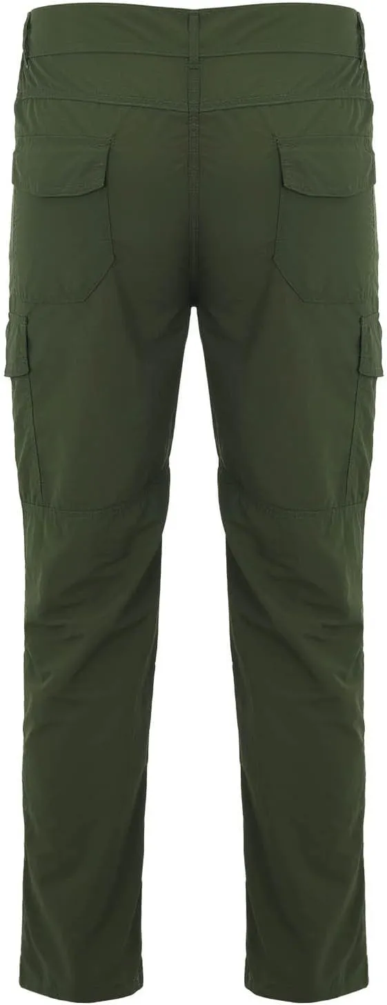 Mens Cargo Pants Work Stretch Multi Pockets Pant Military Tactical Lightweight Joggers Hiking Outdoor Waterproof Pant