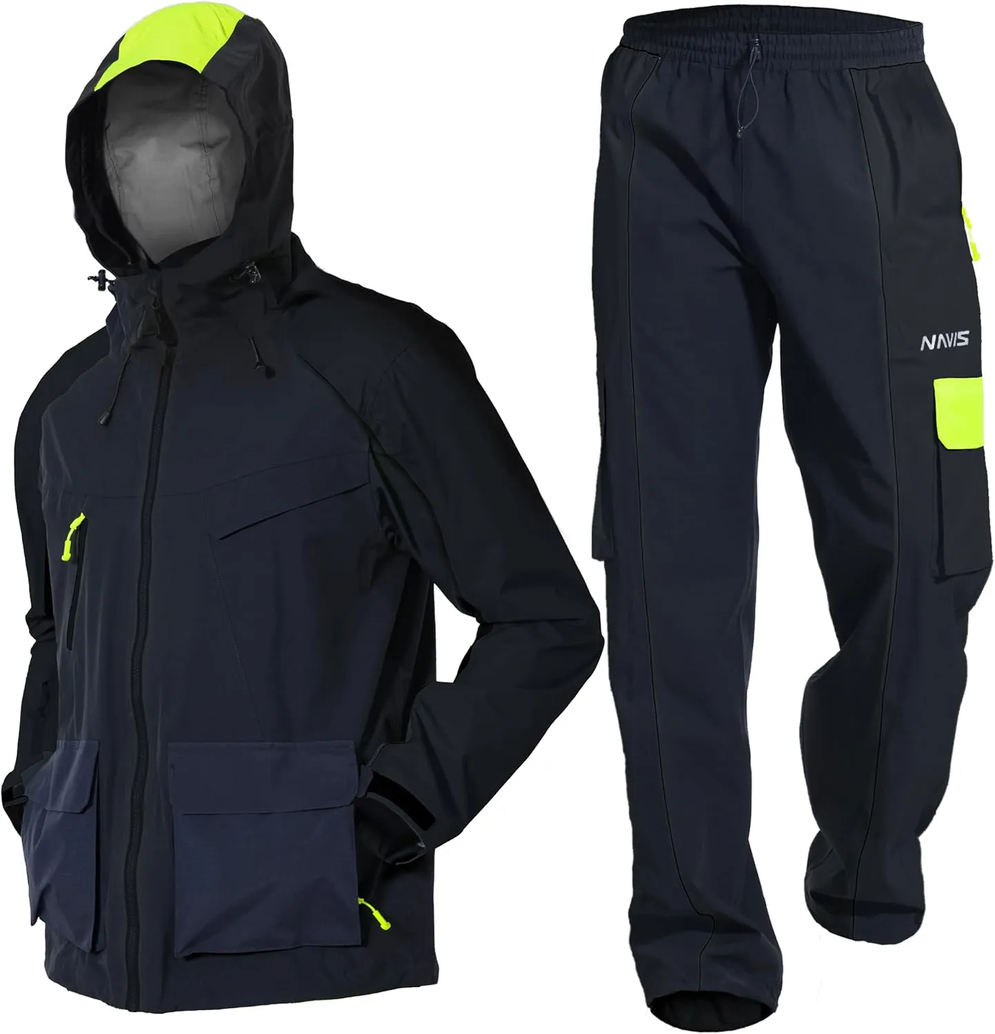 Men's Hiking Jacket&Pants 3-Piece Set: 3L-Gore Pro-Tex Shell, 20,000mm Waterproof, 15,000 Breathable,Ultralight 650g