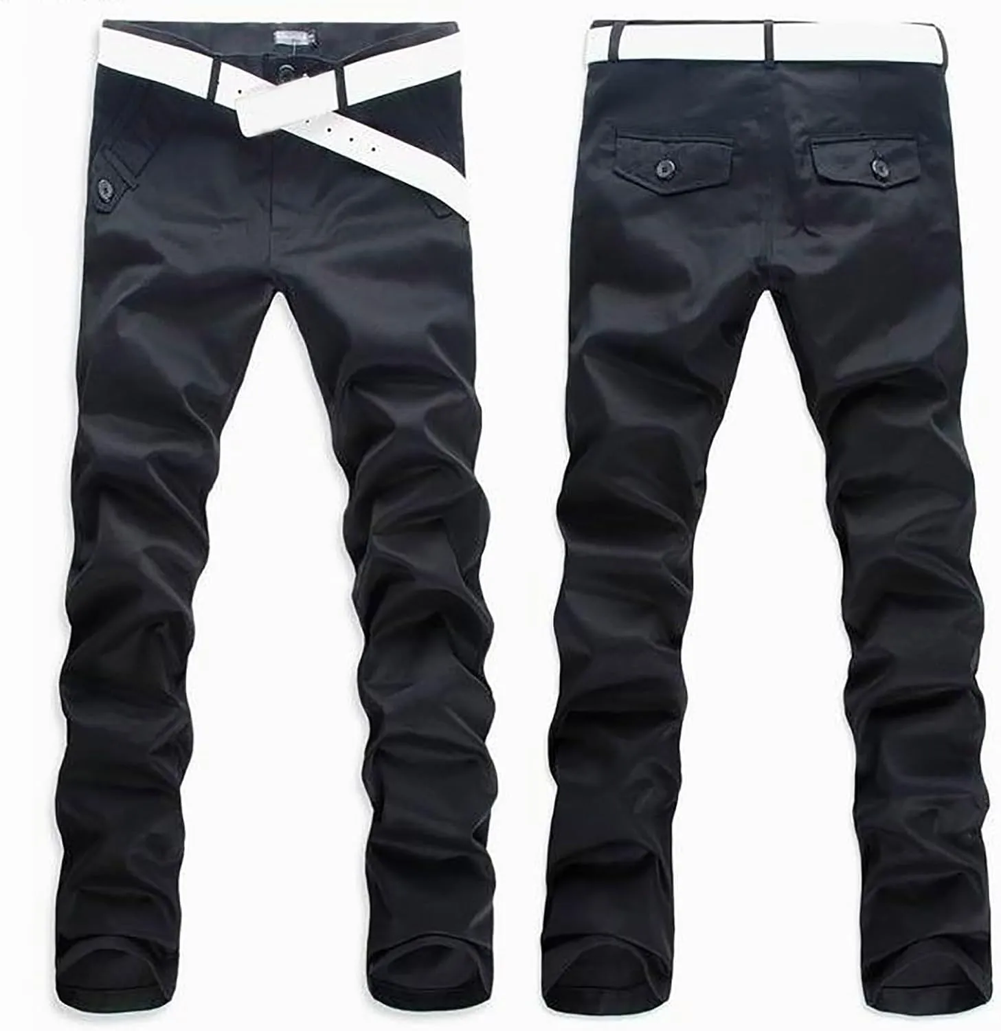 Men's Pants Dress Business Pants Straight Fit Mens Fashion Tactical Combat Pants Cotton Twill Trousers Durability
