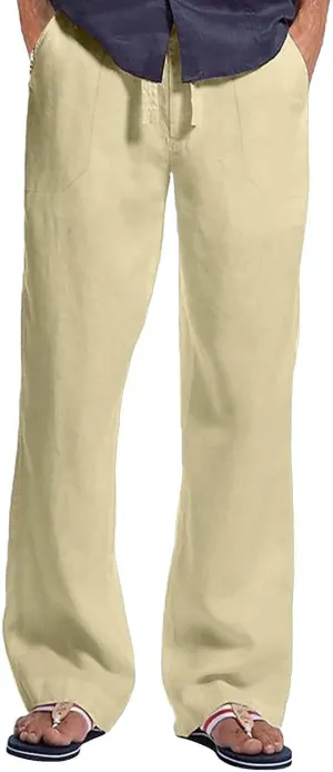 Mens Plaid Pajamas Pants Drawstring Pull On Bottoms Lightweight Casual Jogger Sweatpants with Pockets Tapered Slacks