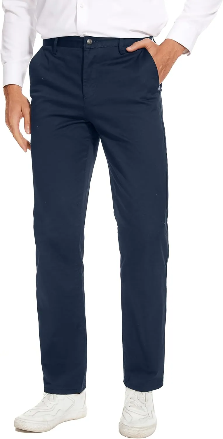 Men's Slim-Fit Stretch Cotton Fashion Tapered Casual Chino Pants