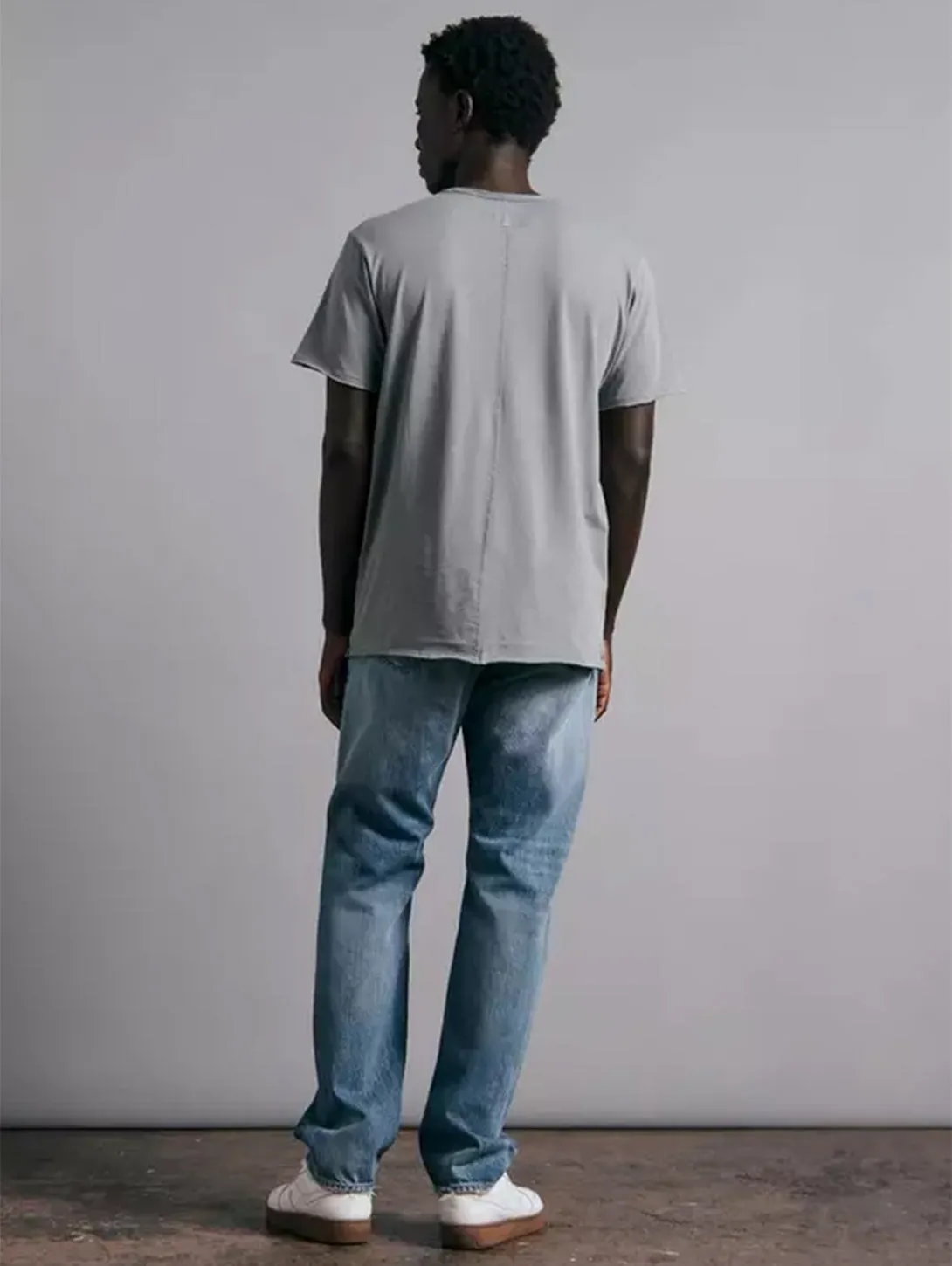 Miles One Pocket Tee - Blue Grey