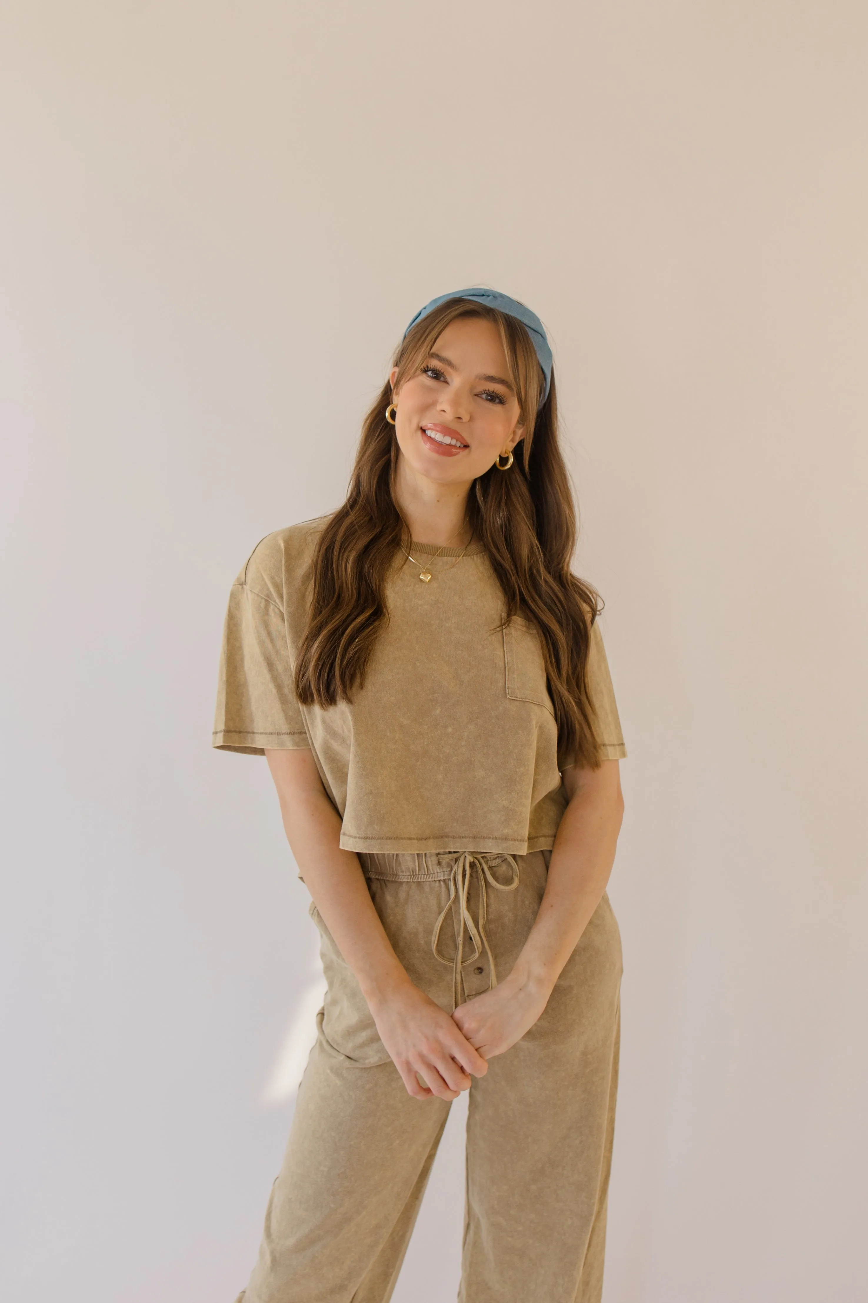 MINERAL WASH SS POCKET TEE