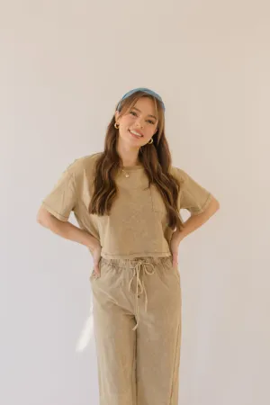 MINERAL WASH SS POCKET TEE