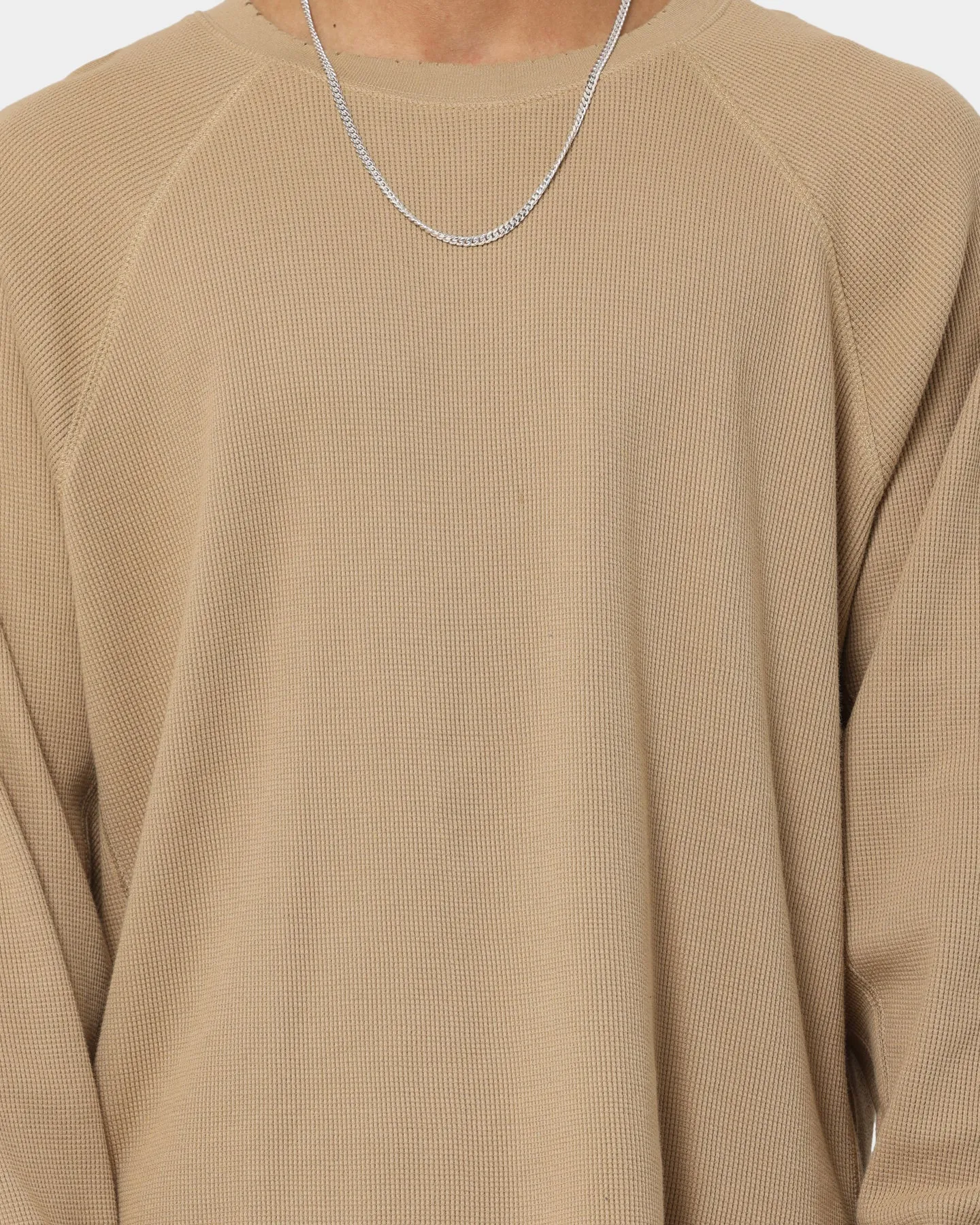 MNML Heavy Thermal Long Sleeve T-Shirt Brown