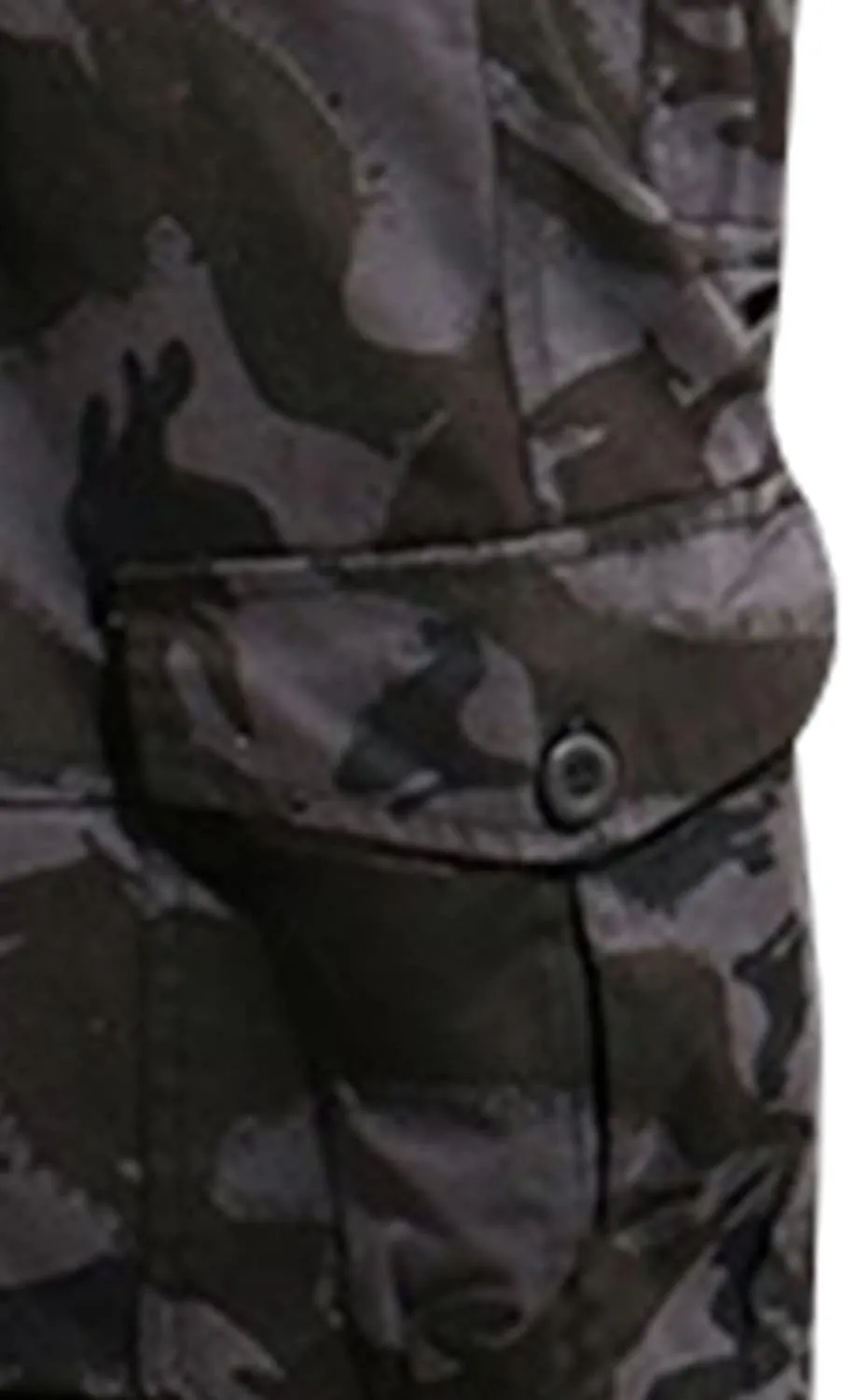 Muscularfit Men's Cargo Pants Big and Tall Cotton Elastic Waist Multi Pockets Straight Trousers Casual Loose Solid Sweatpants