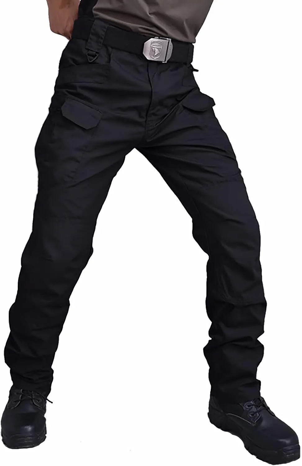 Muscularfit Sweatpants for Men 2023 Regular Fit Cotton Multi Pockets Straight Cargo Pants Casual Jogger Hiking Loose Trousers
