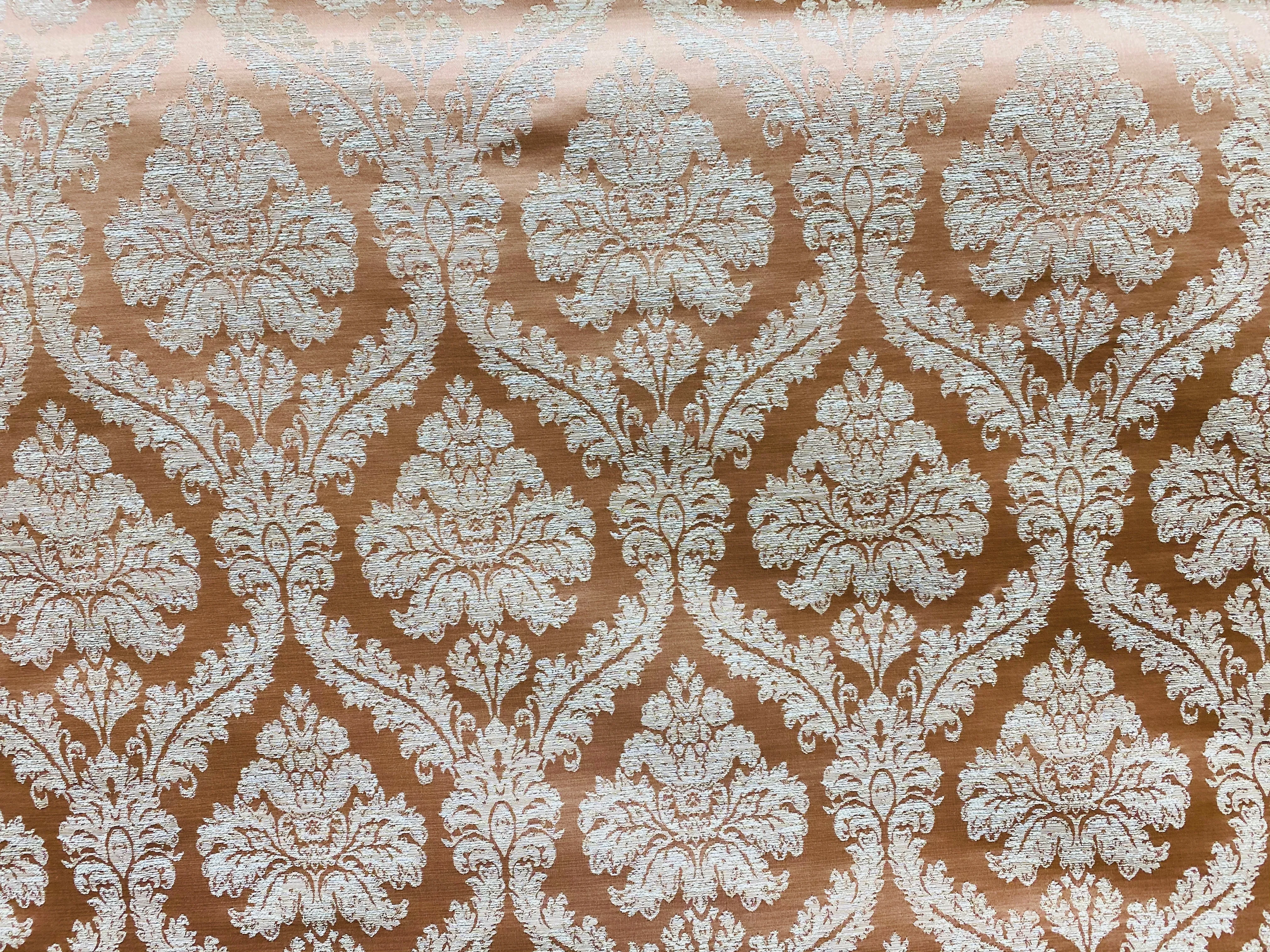 NEW! Princess Penelope Brocade Medallion Fabric- Salmon Pink