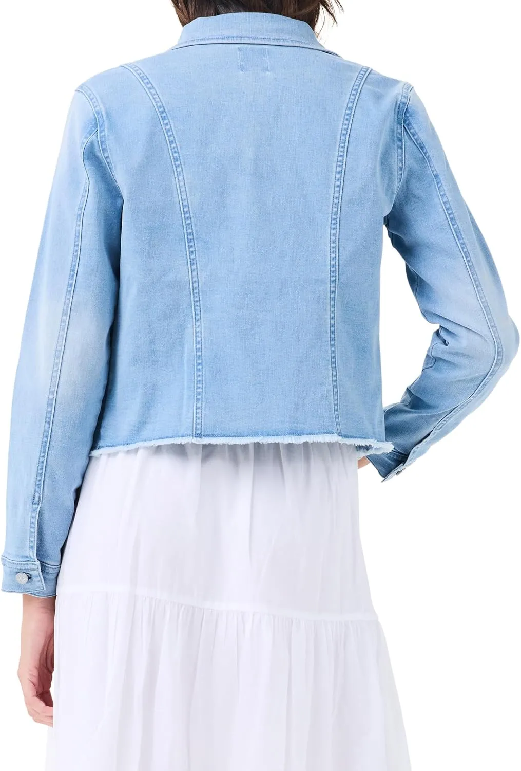NIC ZOE Women's Fringe Detail Denim Jacket