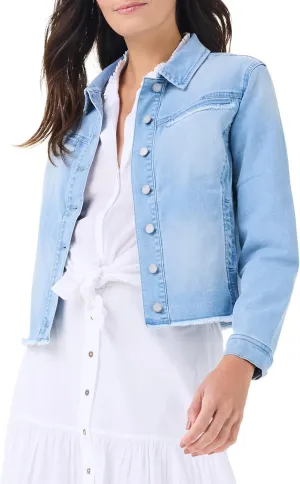NIC ZOE Women's Fringe Detail Denim Jacket