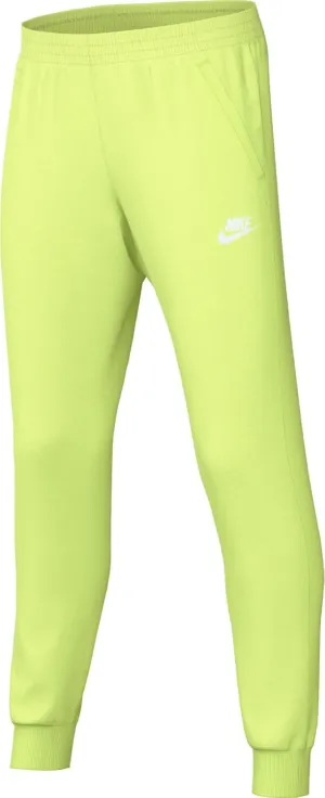 Nike Sportswear Club Fleece Big Kids' Joggers (FD3008-736, Light Lemon Twist/White)
