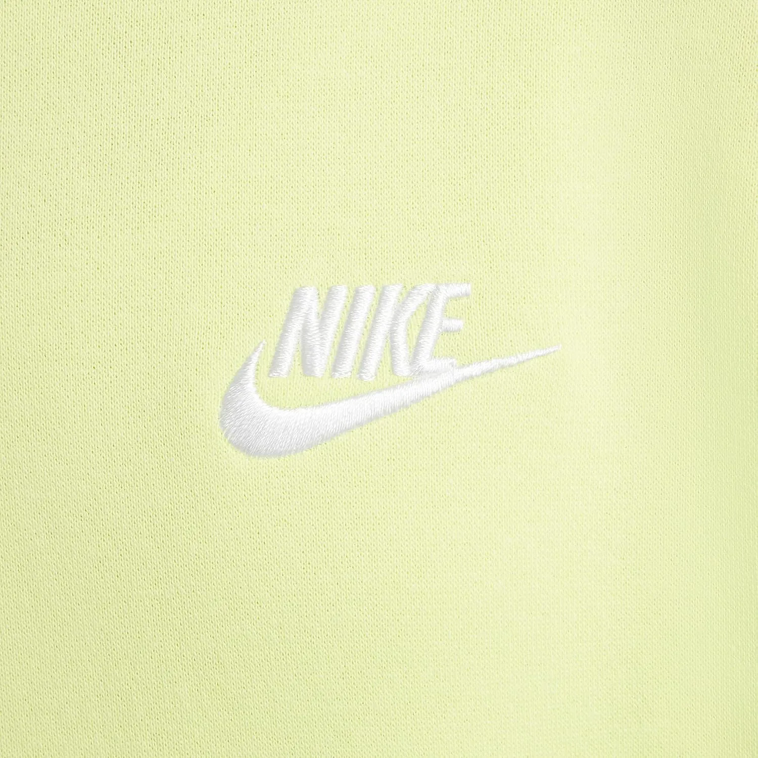 Nike Sportswear Club Fleece Big Kids' Oversized Sweatshirt (FD2923-736, Light Lemon Twist/White)