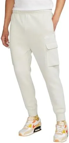 Nike Sportswear Club Fleece Men's Cargo Pants (US, Alpha, X-Large, Regular, Regular, Light Bone/Light Bone/White)