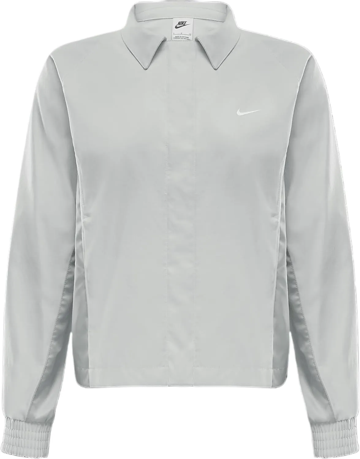 Nike Sportswear Women's Woven Jacket (Photon Dust/Light Smoke Grey, HQ3750-025)