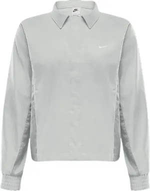 Nike Sportswear Women's Woven Jacket (Photon Dust/Light Smoke Grey, HQ3750-025)