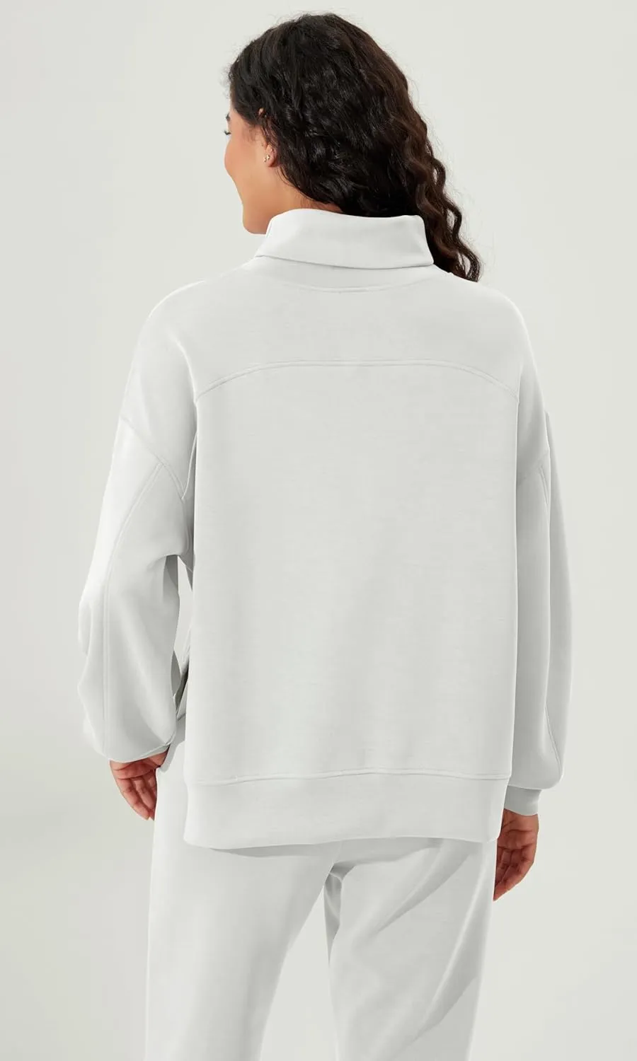 ODODOS Modal Soft Split Hem Turtleneck Sweatshirts for Women Long Sleeve Casual Pullover Top