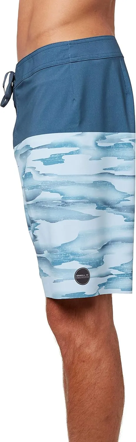 O'NEILL Mens Boardshorts Hyperfreaks 19 Inch Light Blue/Hyperfreak Nomad