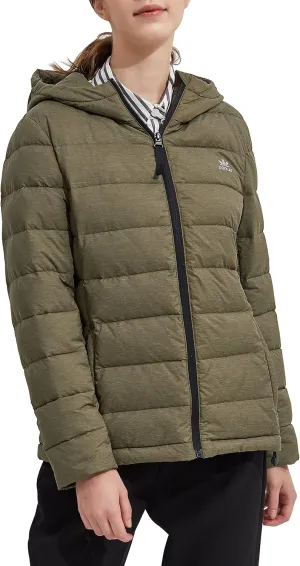 Orolay Women's Light Hooded Down Jacket Bubble Coat Packable Quilted Puffer Jacket