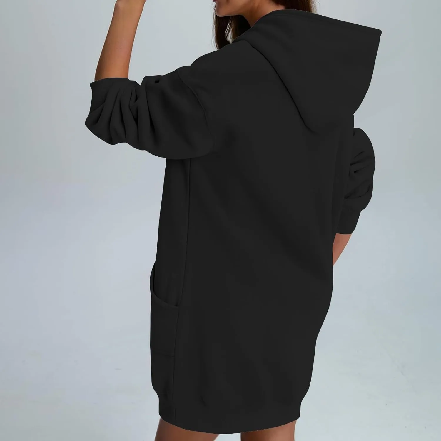 Oversized Hoodies for Women Fleece Long Sleeve Hooded Sweatshirt Loose Fitting Tops Drawstring Pullover with Pocket